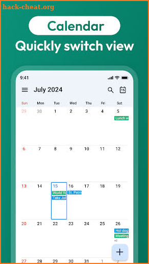 Calendar screenshot