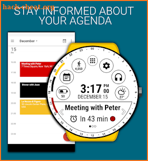 Calendar Watch Face (by HuskyDEV) screenshot
