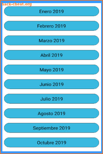 Calendario 2019 en Español screenshot