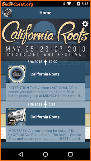 California Roots Festival screenshot