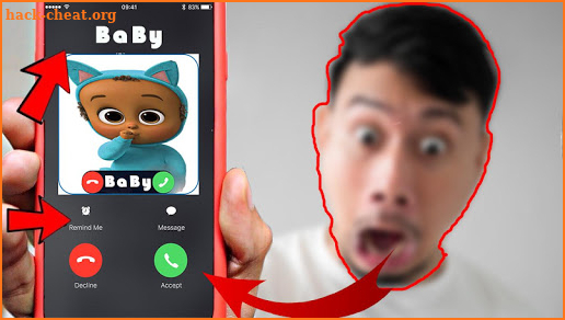 Call From BS baby 😂  - toddler fake call joke 😂 screenshot