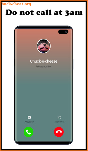 Call from Chuck e Cheese's screenshot