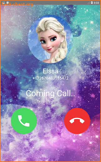 Call from Elssa 📱 Chat + video call (Simulation) screenshot