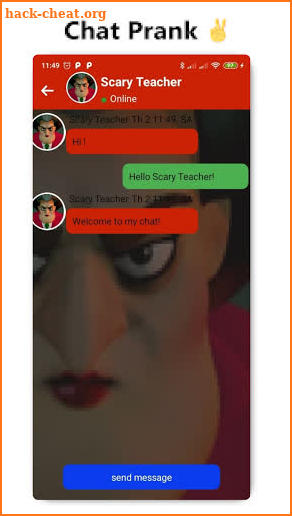 Call from Scary Teacher Video call Simulator Prank screenshot