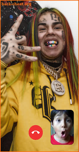 call from Tekashi 6ix9ine  📱 video call  + chat screenshot