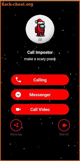 Call impostor chat and video call (Simulation) screenshot