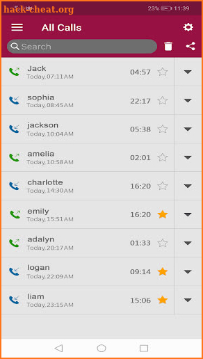 call recorder screenshot