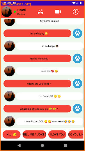 Call Siren Head Video Call & Chat (Simulation) screenshot