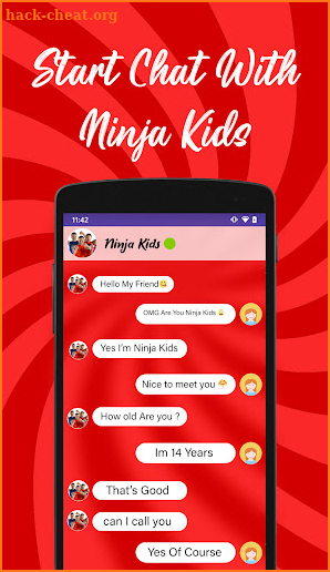 Call Video From Ninja Kidz + Wallpaper screenshot