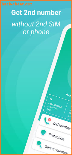 CallHelp: Second Phone Number screenshot
