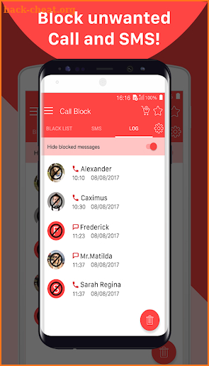 Calls Blacklist: Call Blocker and SMS Blocker screenshot