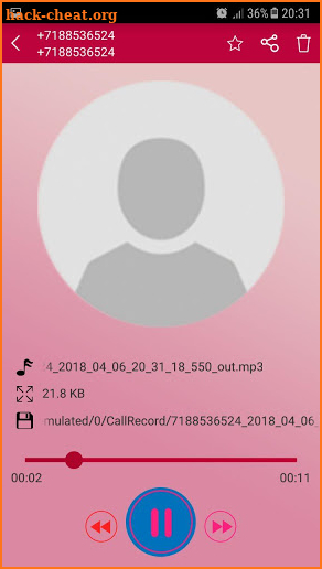 calls record free screenshot