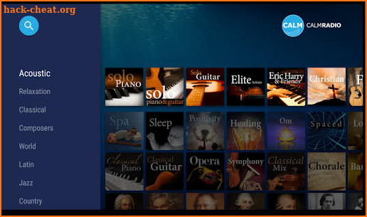 Calm Radio Android TV - Relaxing Music screenshot