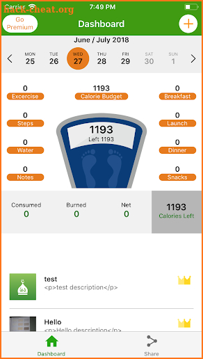 Calorie Counter & Weight Loss screenshot