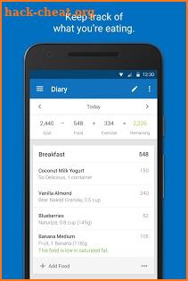 Calorie Counter - MyFitnessPal screenshot