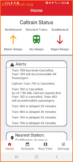 Caltrain Commuter screenshot