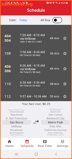 Caltrain Commuter screenshot