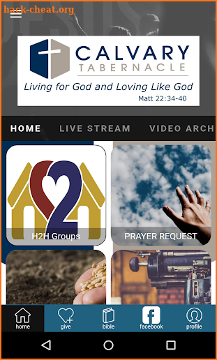 Calvary Tabernacle NJ screenshot