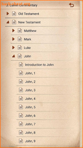 Calvin Bible Commentary screenshot