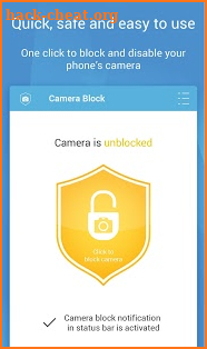 Camera Block - Spyware protect screenshot