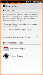 Camera Gear screenshot
