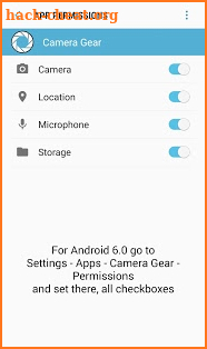 Camera Gear screenshot