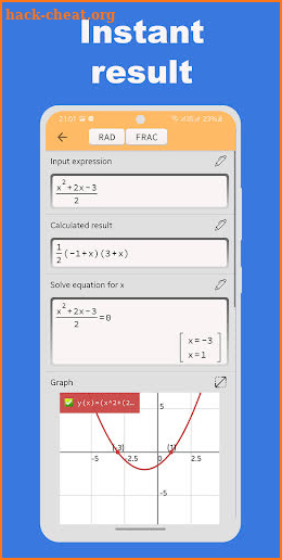 Camera math calculator - Take photo to solve screenshot