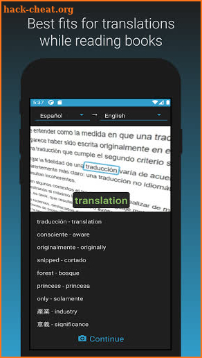 Camera Translator: GetThisWord screenshot