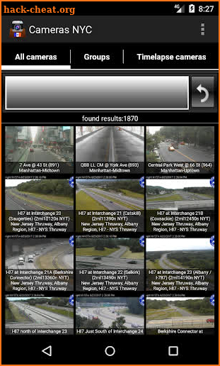 Cameras New York State and NYC screenshot