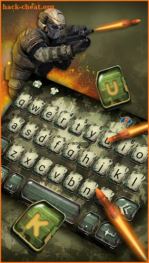 Camouflage Battle Keyboard Theme screenshot