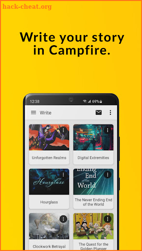 Campfire – Write Your Book screenshot