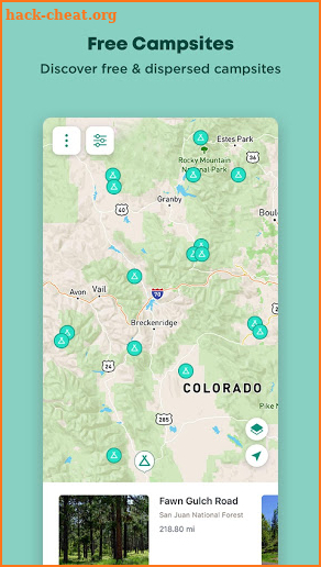 Campin - Free Colorado Camping screenshot