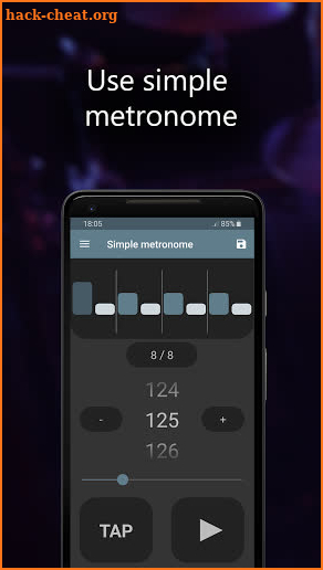 Camtronome - metronome, camera screenshot