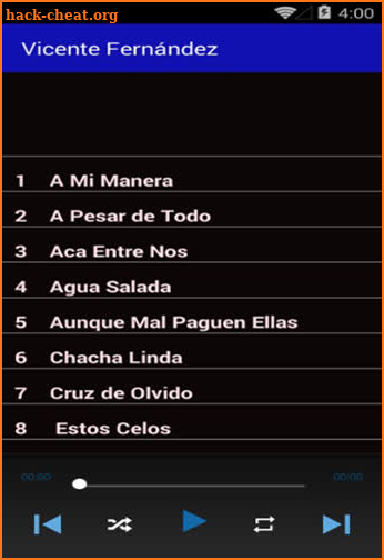 canciones de vicente fernández sin internet screenshot