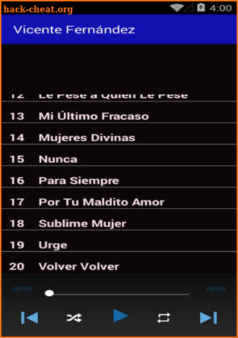 canciones de vicente fernández sin internet screenshot