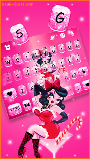 Candy Booty Sexy Girl Keyboard Theme screenshot