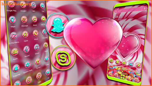 Candy Heart Theme screenshot