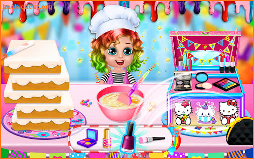 Candy Makeup Kit Cake Games screenshot