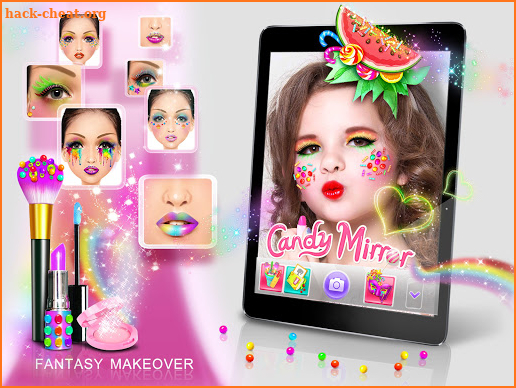 Candy Mirror ❤ Fantasy Candy Makeover & Makeup App screenshot