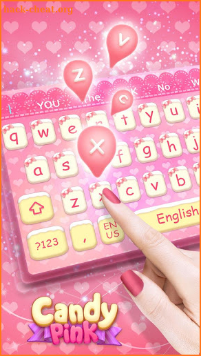 Candy Pink Keyboard screenshot