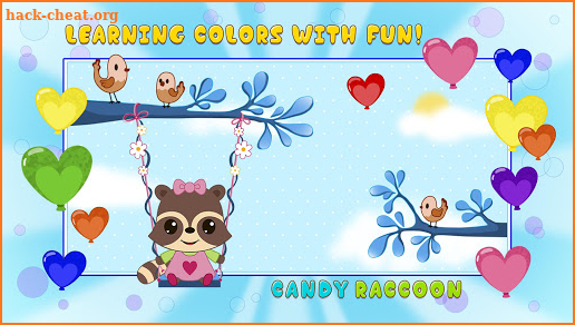 Candy Raccoon: Balloon Games screenshot