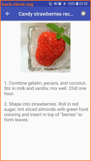 Candy recipes for free app offline with photo screenshot