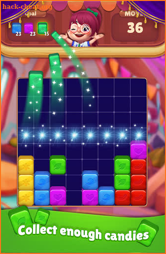 Candy Sweet Girl: Puzzle Block Game screenshot