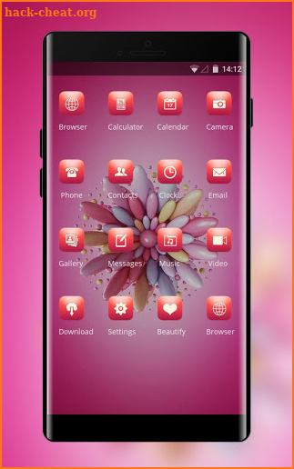 Candy theme for pink wallpaper screenshot