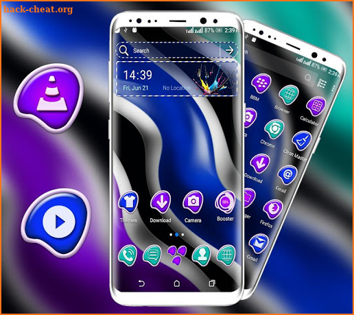 Candy Waves Launcher Theme screenshot