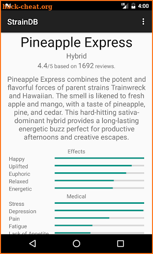 Cannabis Strains DB (Offline) screenshot