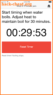 Canning Timer & Checklist screenshot