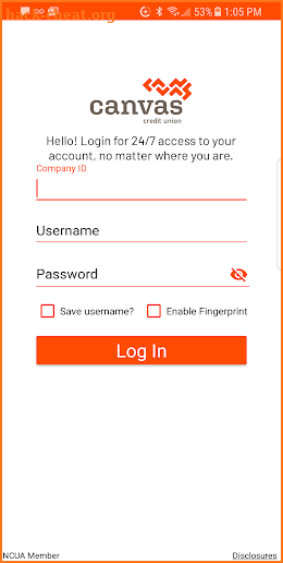 Canvas Credit Union Business screenshot