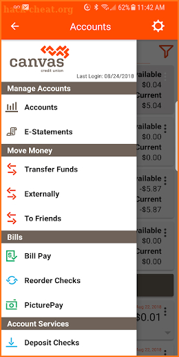 Canvas Credit Union Mobile screenshot