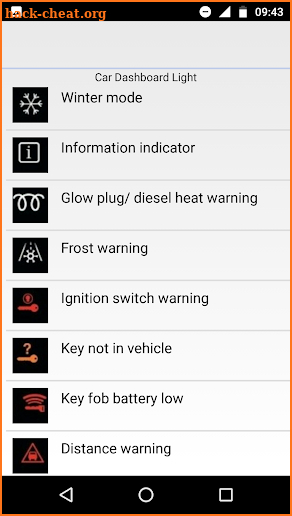 Car Dashboard Light screenshot